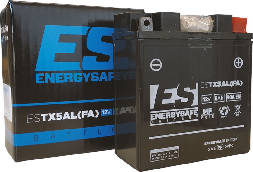 Batterie ENERGYSAFE ESTX12A-A (WC) AGM / Gel 12V/12AH (10 Std.) [134x80x160] CCA=170A (2 Jahre Garantie - s. Artikeltext)