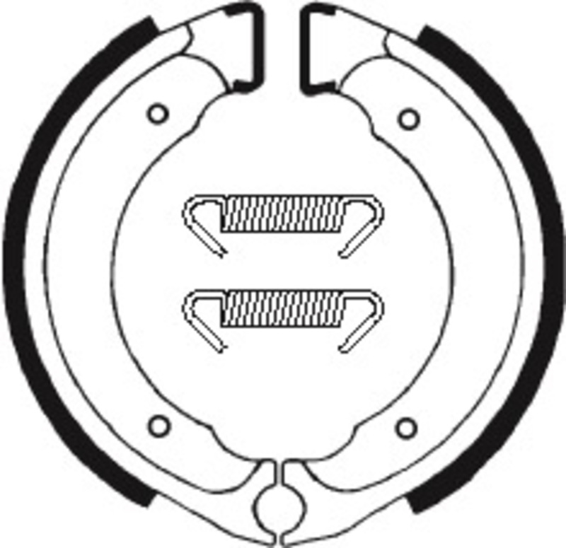 TECNIUM Scooter/ATV Organische Bremsbacken - BA101 TECNIUM Scooter/ATV Organische Bremsbacken - BA101