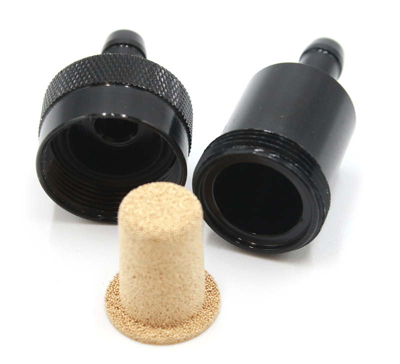 JMP Benzinfilter Aluminium schwarz universal