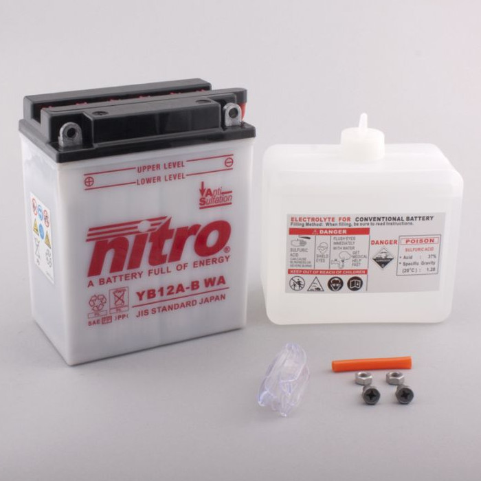 Batterie Nitro YB12A-B 12AH WA Batterie Nitro YB12A-B 12AH WA