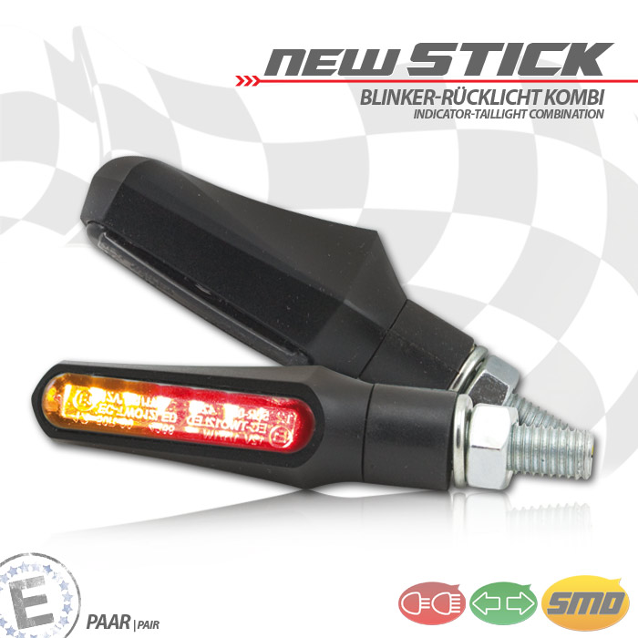 SMD-Blinker/RL New Stick schwarz getönt SMD-Blinker/RL New Stick schwarz getönt