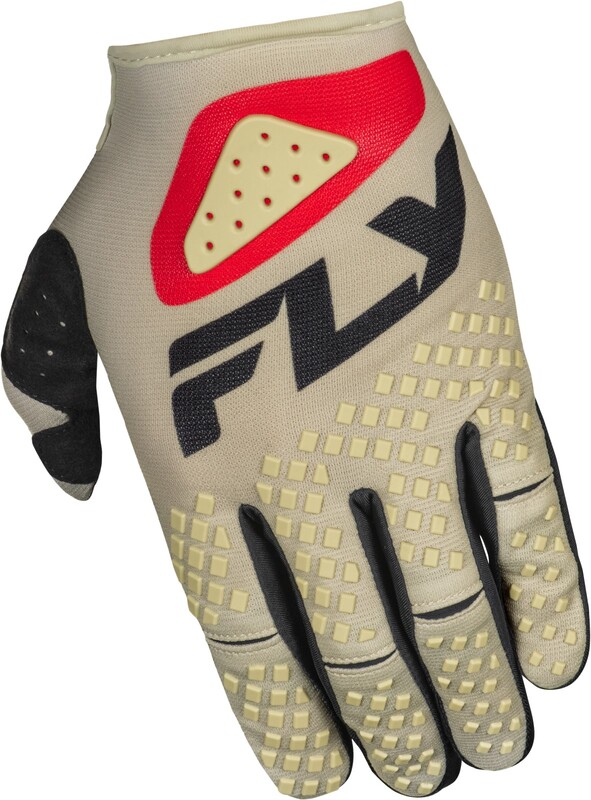 FLY RACING Kinetic SYM Handschuhe- Hellgrau/Rot/Schwarz FLY RACING Kinetic SYM Handschuhe- Hellgrau/Rot/Schwarz