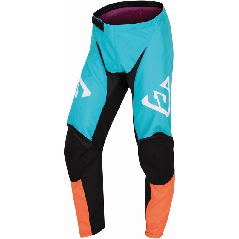 ANSWER A22 Syncron Prism Pants Turquoise/Hyper Orange Size 32
