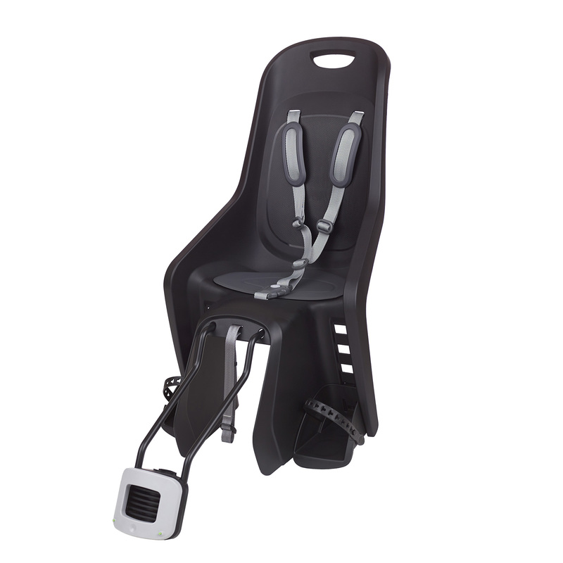 POLISPORT Bubbly Maxi Plus FF 29 Rear Child Bike Seat Frame Mounting - Black/Dark Grey