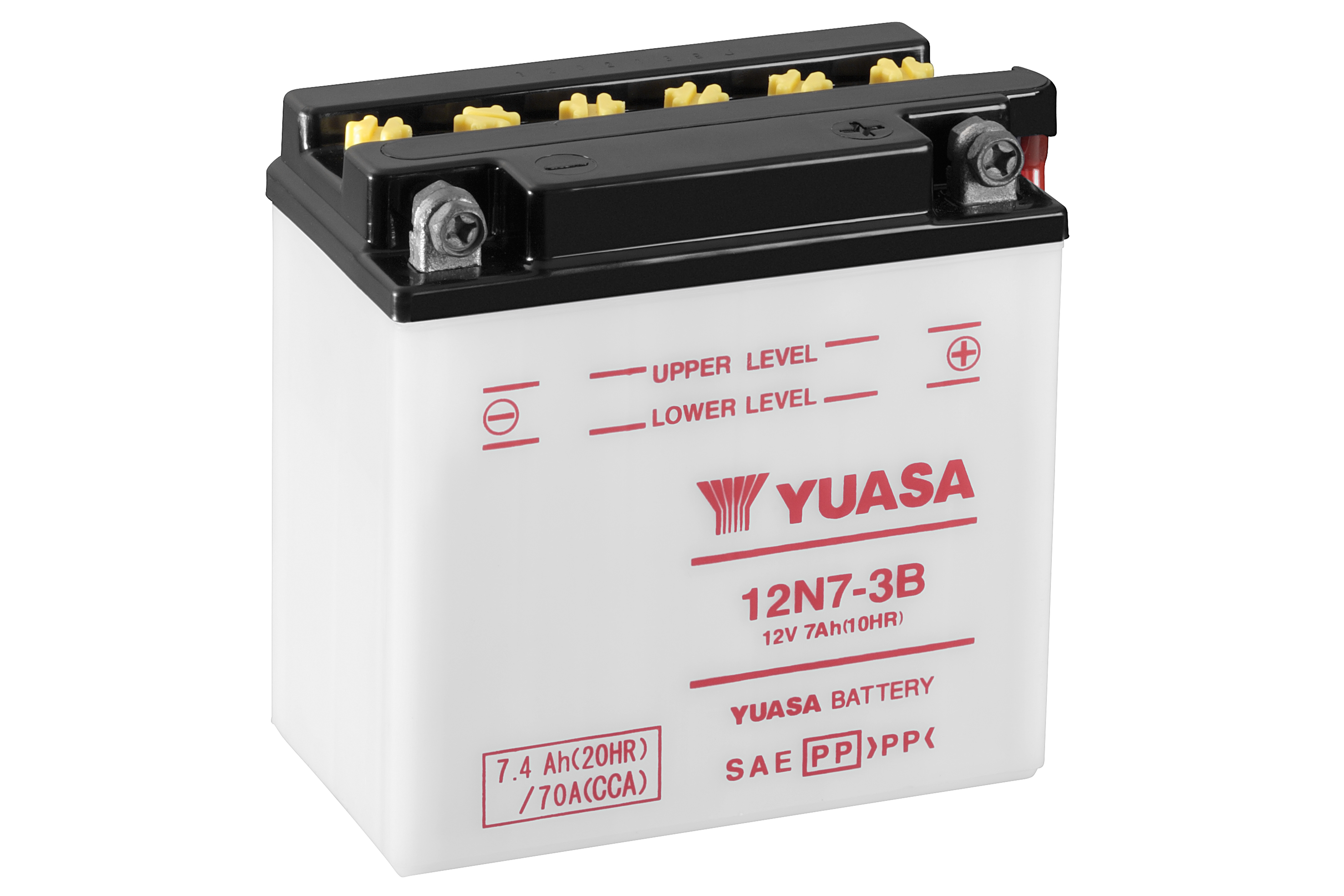 Batterie YUASA 12N7-3B (CP) mit Säurepack 12V/7AH (10 Std.) [135x75x133] CCA=70A