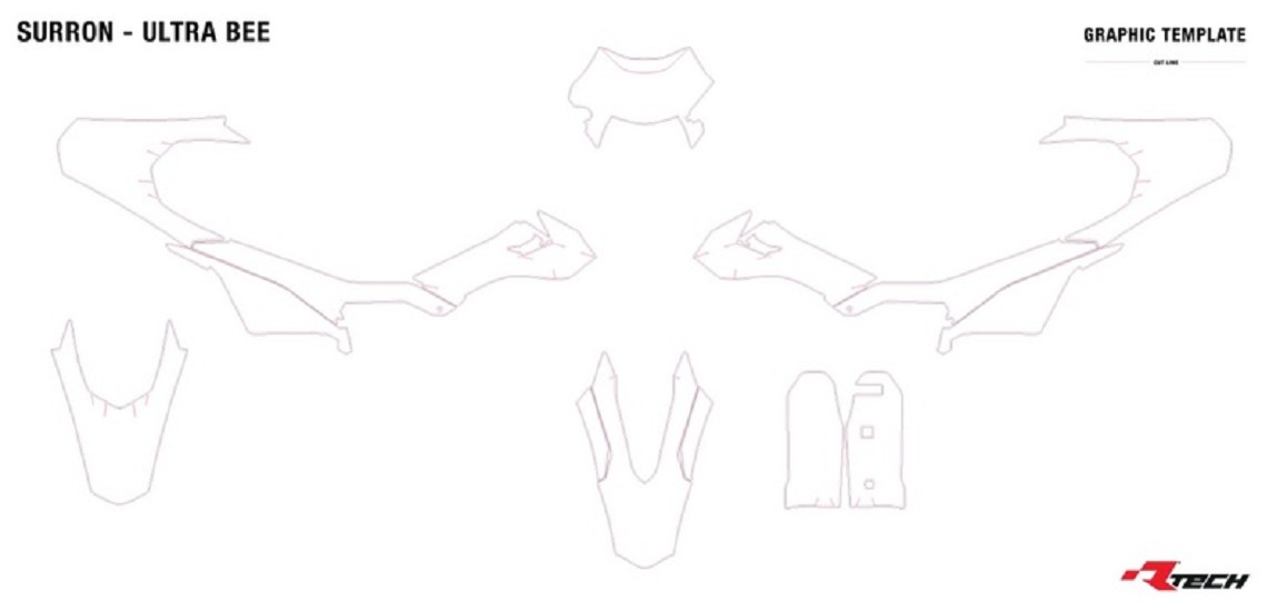 RACETECH Plastik Kit 6-teilig