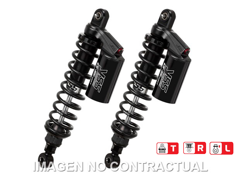 Federbein G302-Serie Stereo hinten Black Edition passend für Honda Monkey 125 (18-) RG302-335TRL-20-B Federbein G302-Serie Stereo hinten Black Edition passend für Honda Monkey 125 (18-) RG302-335TRL-20-B