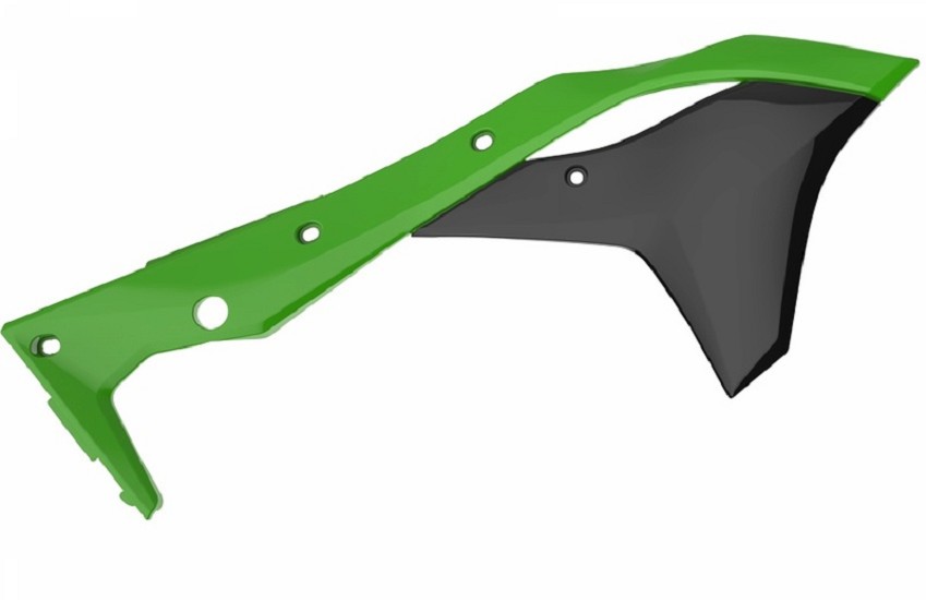 POLISPORT Kühlerspoiler seitlich Originalfarbe 17 Grün/Schwarz passend für Kawasaki KX250F