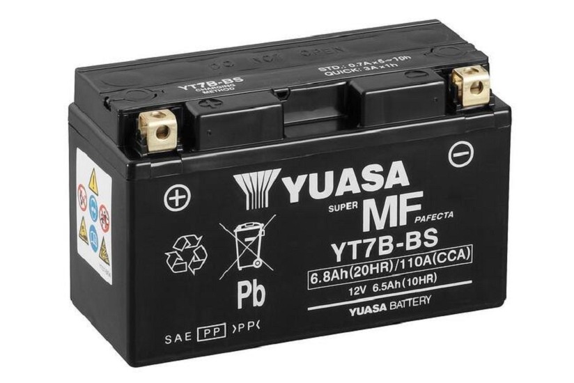 YUASA W/C Batterie Wartungsfrei Werksaktiviert - YT7B YUASA W/C Batterie Wartungsfrei Werksaktiviert - YT7B