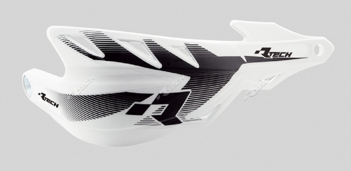 Durchgehende Handprotektoren Raptor Racetech weiß Lenker Ø22 und Ø28 Durchgehende Handprotektoren Raptor Racetech weiß Lenker Ø22 und Ø28