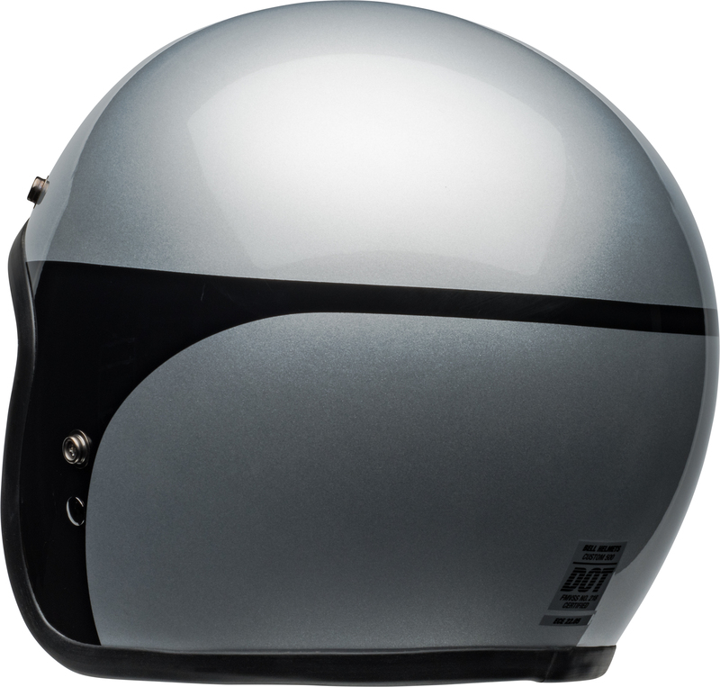 BELL Custom 500 Helm - Chassis Gloss Silver Black