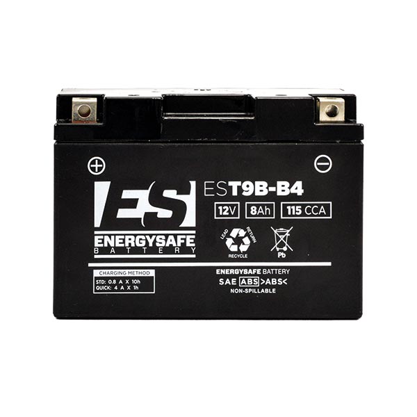 Batterie ENERGYSAFE EST9B-B4 (WC) AGM / Gel 12V/8AH (10 Std.) [150x70x105] CCA=115A (2 Jahre Garantie - s. Artikeltext)