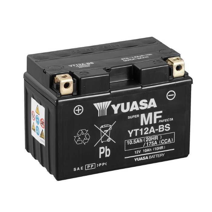 Batterie YUASA YT12A-BS 10 AH MF Batterie YUASA YT12A-BS 10 AH MF