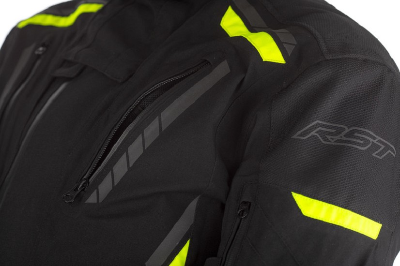 RST Pathfinder Textil-Jacke - Schwarz/Gelb Größe L