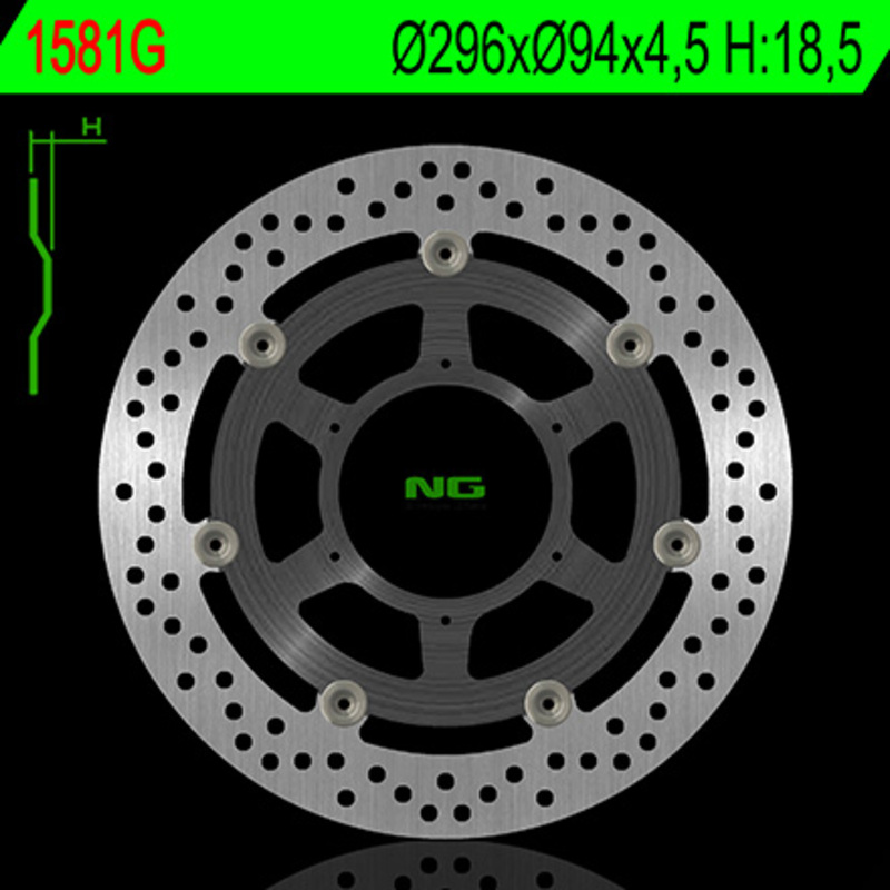 NG BRAKES Bremsscheibe schwimmend rund NG BRAKES Bremsscheibe schwimmend rund