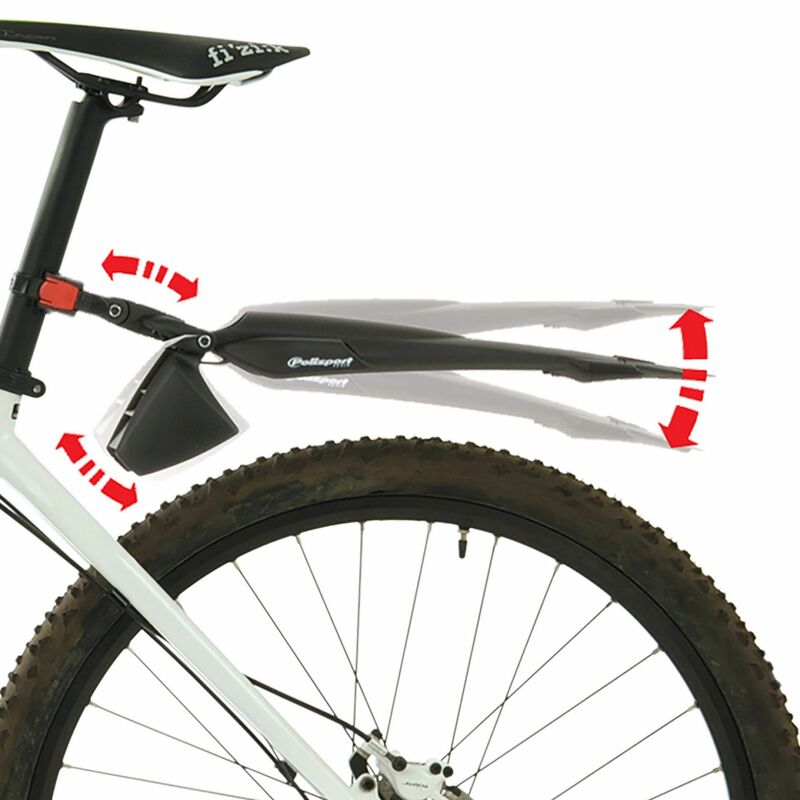 POLISPORT Rear Mudguard X-Fighter 26 /27,5/29- Seat Post Mounting Black