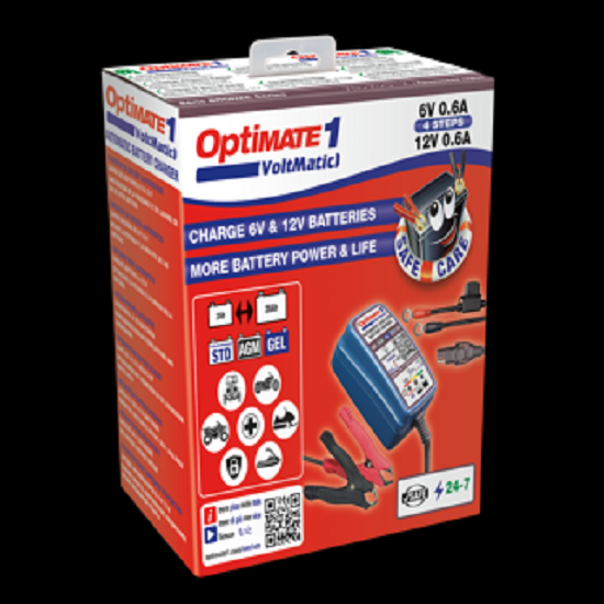 Batterieladegerät OptiMate1 Voltmatic 4-stufig 6V/12V 0.6A STD/AGM/Gel