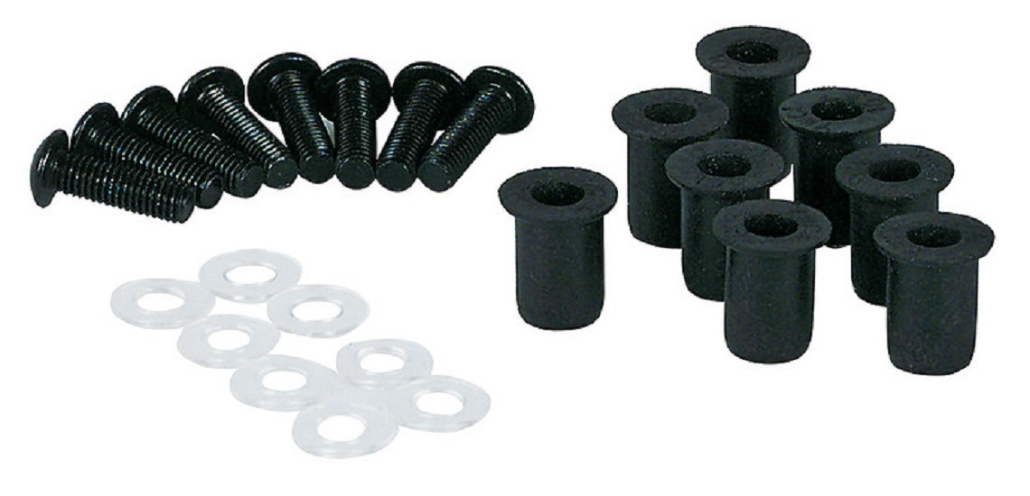 SHIN YO Alu-Verkleidungsschrauben mit M5 Gummimuttern