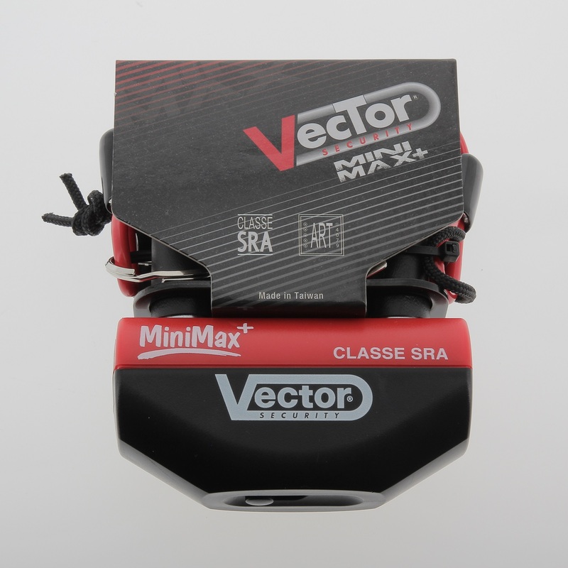 OXFORD XA6 LK270 Disc Lock VECTOR Diebstahlschutz-Set mit Kette 1.30m + MiniMax+ Diebstahlschutz/Scheibe Schloss