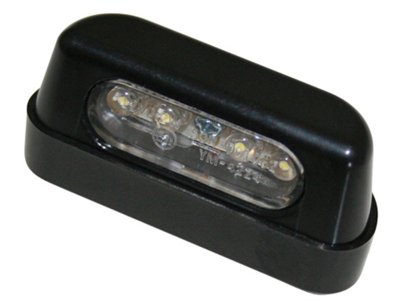 HIGHSIDER CNC EinschWeißgehäuse für Modul 1 SHIN YO LED Kennzeichenbeleuchtung, ABS Schwarz