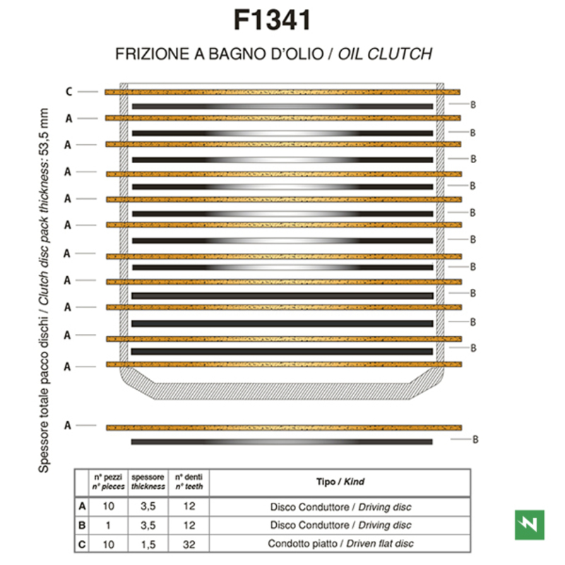 NEWFREN Standard Stahl- und Reibscheiben Kupplungs-Kit NEWFREN Standard Stahl- und Reibscheiben Kupplungs-Kit