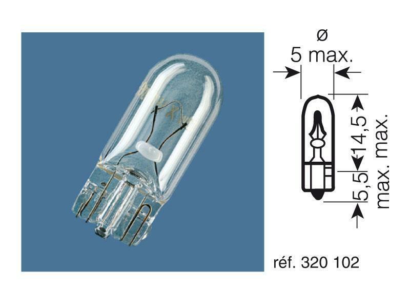 OSRAM Original Line W2W Kontrollleuchte 12V 2W - x10