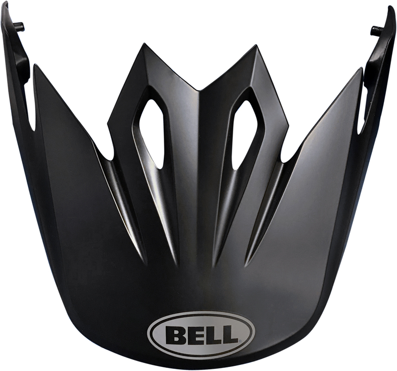 BELL Helmschirm MX-9 Solid Matte Schwarz