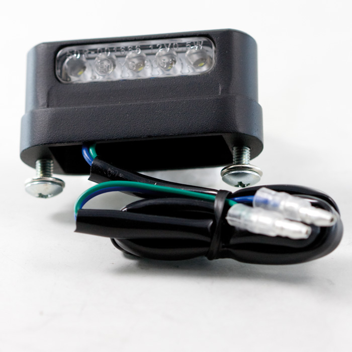 LED-Kennzeichenbeleuchtung Free schwarz Alu