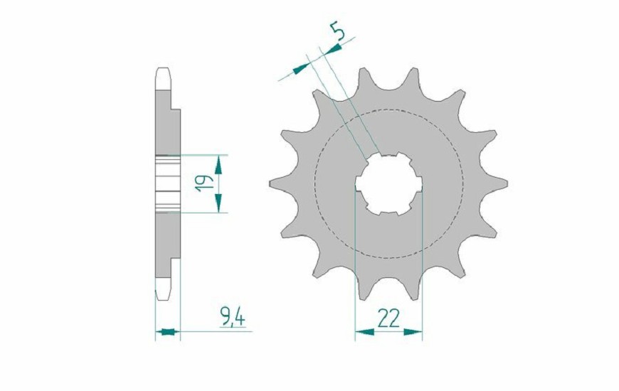 AFAM Standard Stahlritzel vorne 20309 - 520