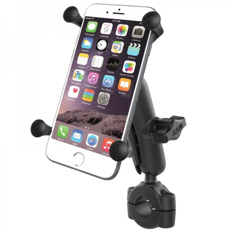 RAM MOUNTS X-Grip® Medium Arm Phone Holder with Medium Handlebar Base - Large Phones