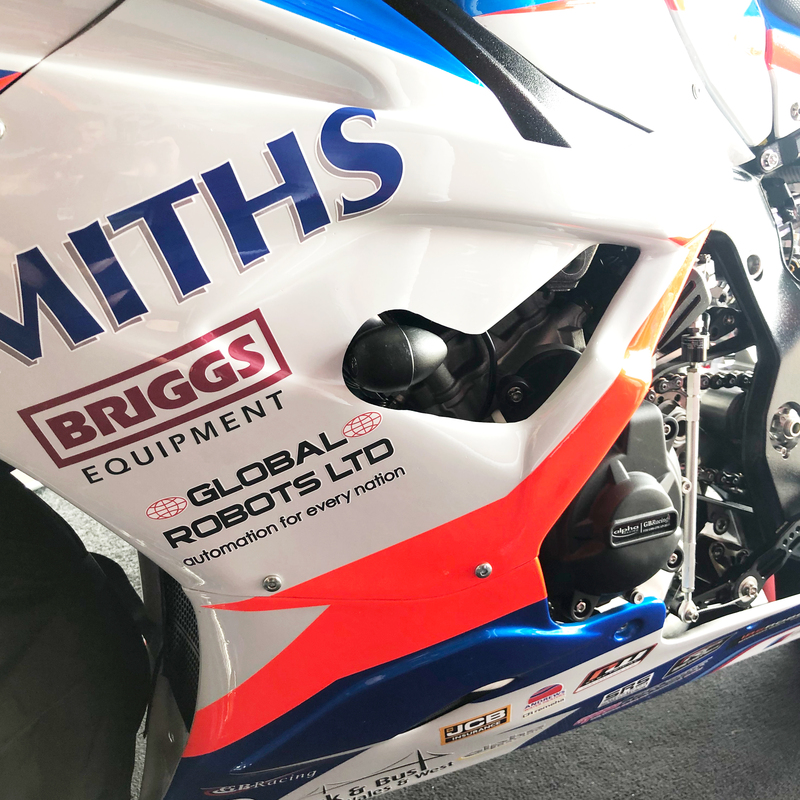 GBRACING Bullet Race Sturzpad links schwarz passend für BMW S1000RR