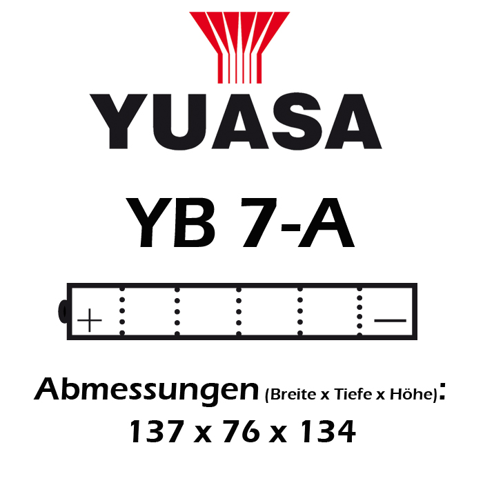 Batterie YUASA YB7-A 8 AH