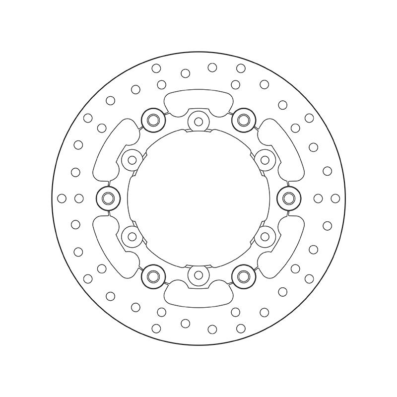 BREMBO Serie Oro rund schwimmend Bremsscheiben - paarweise