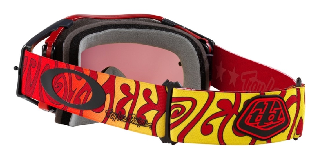 OAKLEY Airbrake MX Brille - TLD Trippy Red Prizm MX Torch Glas OAKLEY Airbrake MX Brille - TLD Trippy Red Prizm MX Torch Glas