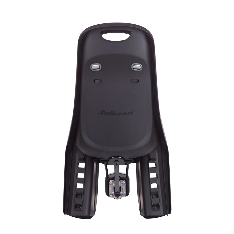 POLISPORT Bubbly Maxi Plus FF Rear Child Bike Seat Frame Mounting - Black/Dark Grey