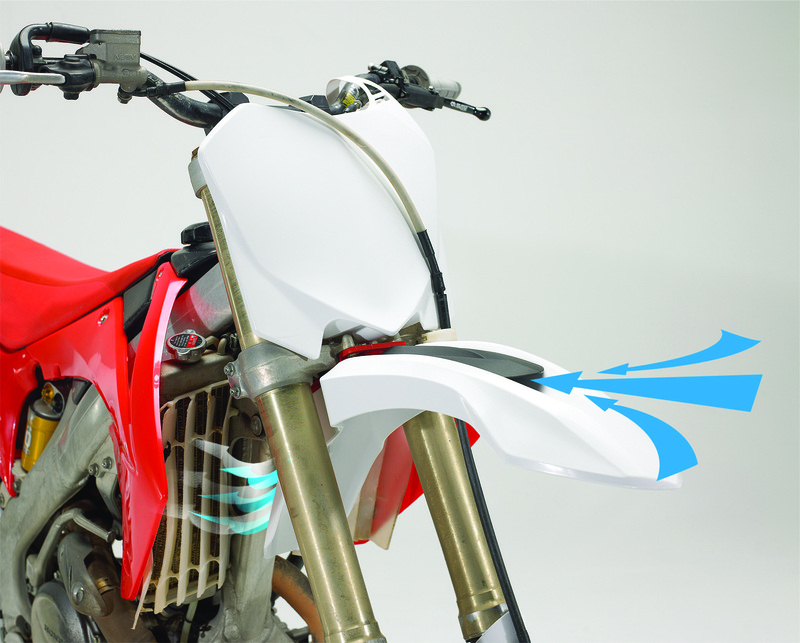 FRONT FENDER SM LINE BLACK WITH ADAPTERS