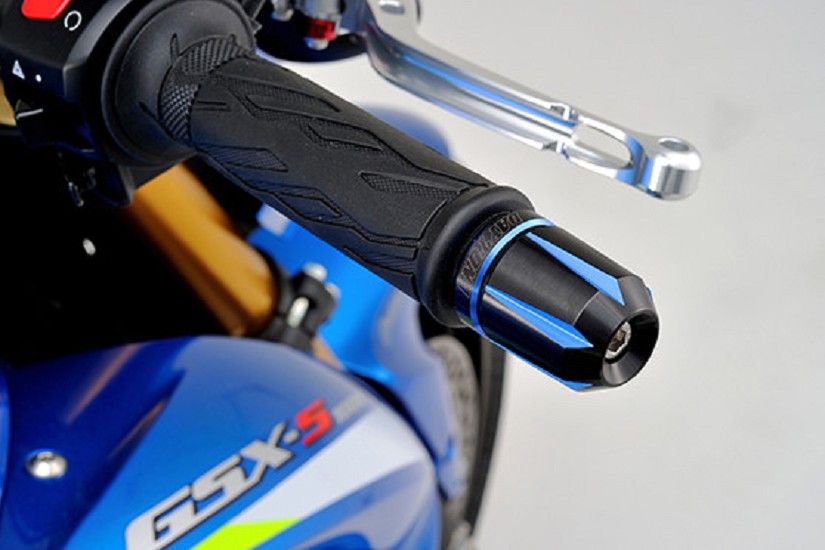 Daytona Lenkergewichte Scratch blau eloxiert