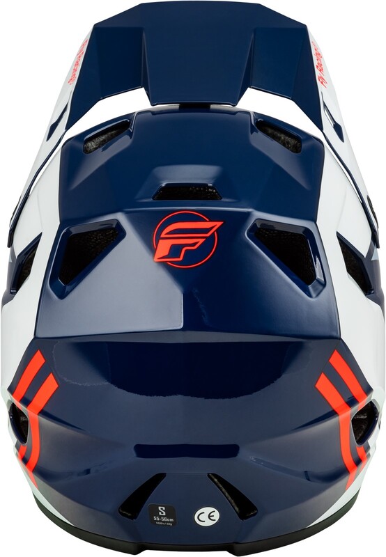 FLY RACING Rayce Fahrrad Helm - Rot/Weiß/Blau