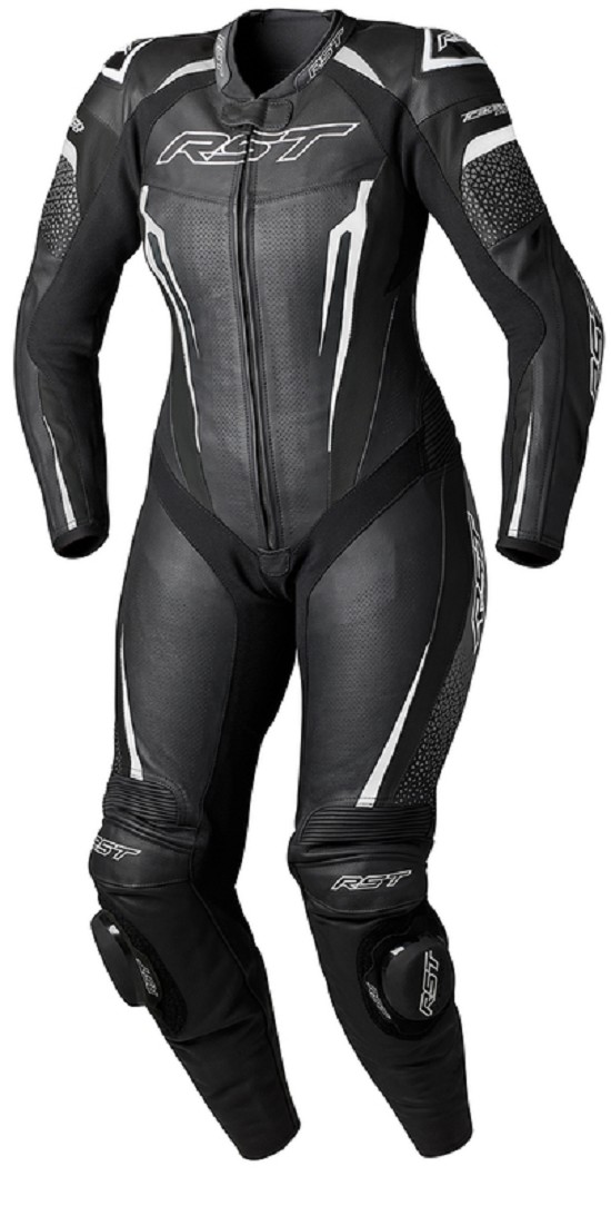 RST Suit TracTech Evo 5 Damen Lederkombi - Schwarz/Weiß/Schwarz