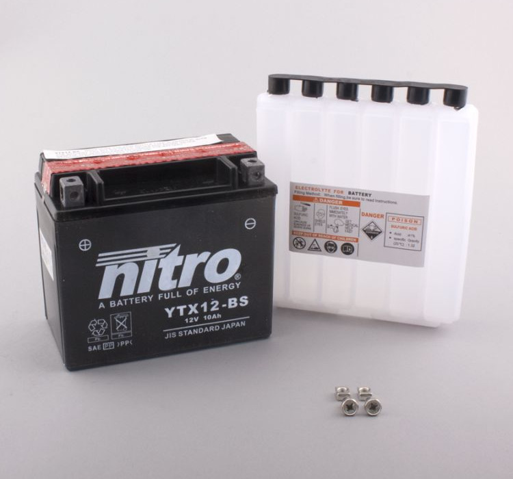Batterie Nitro YTX12-BS 10AH MF