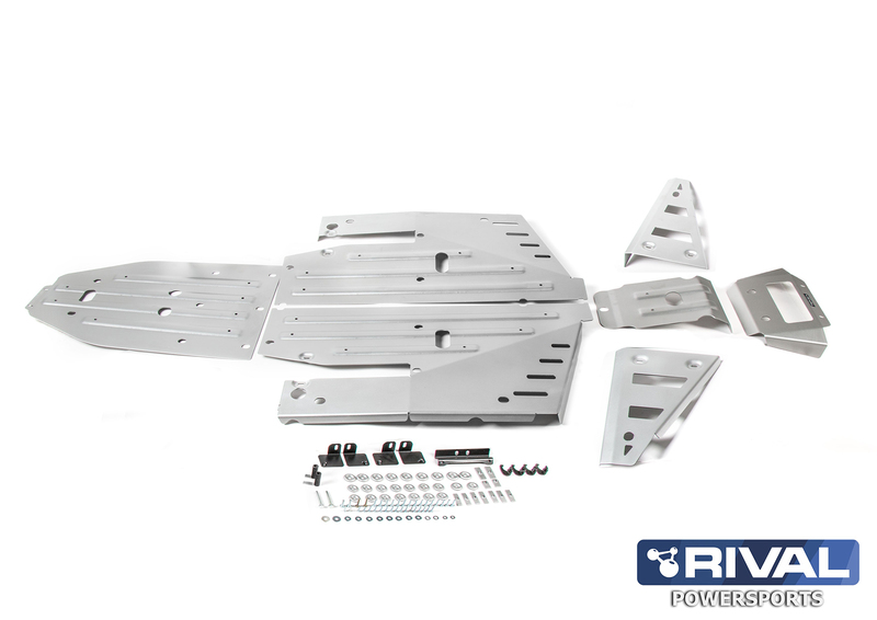 RIVAL Unterfahrschutz Komplett-Kit - Aluminium Polaris RZR 1000 XP/Turbo