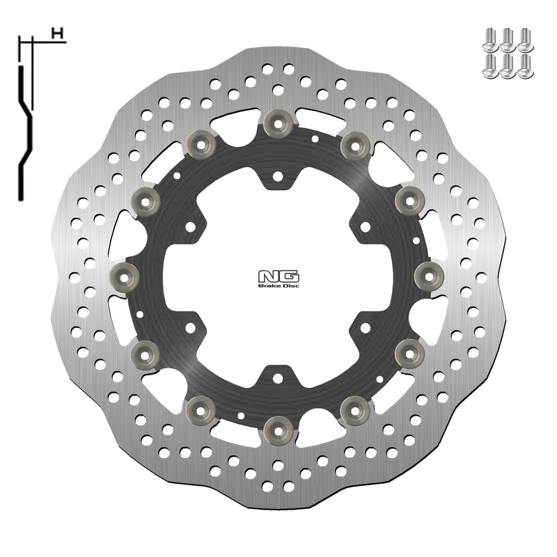 NG BRAKES Bremsscheibe Wave schwimmend