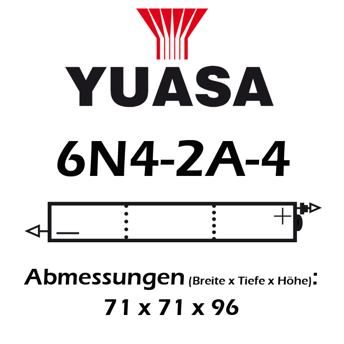 Batterie YUASA 6N4-2A-4 4 AH
