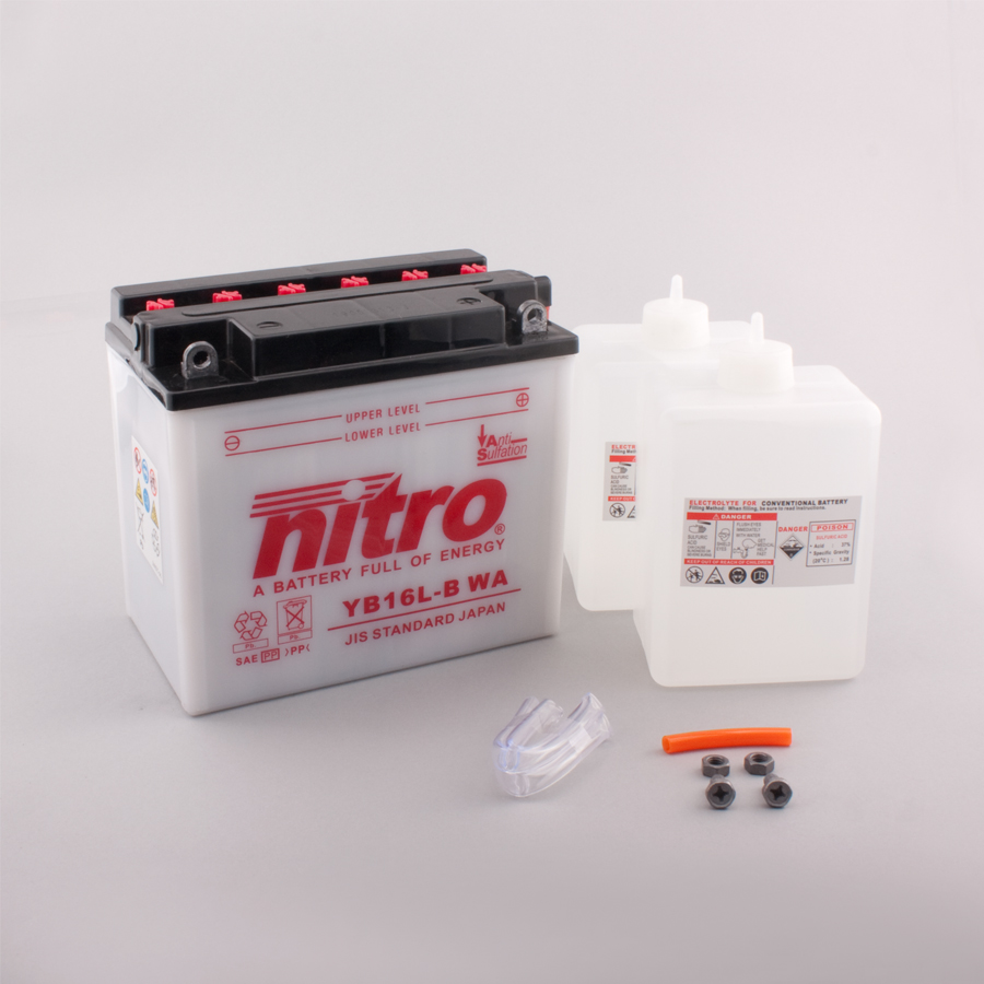 Batterie NITRO NB16L-B (CP) mit Säurepack 12V/19Ah [175x100x155] CCA=240A
