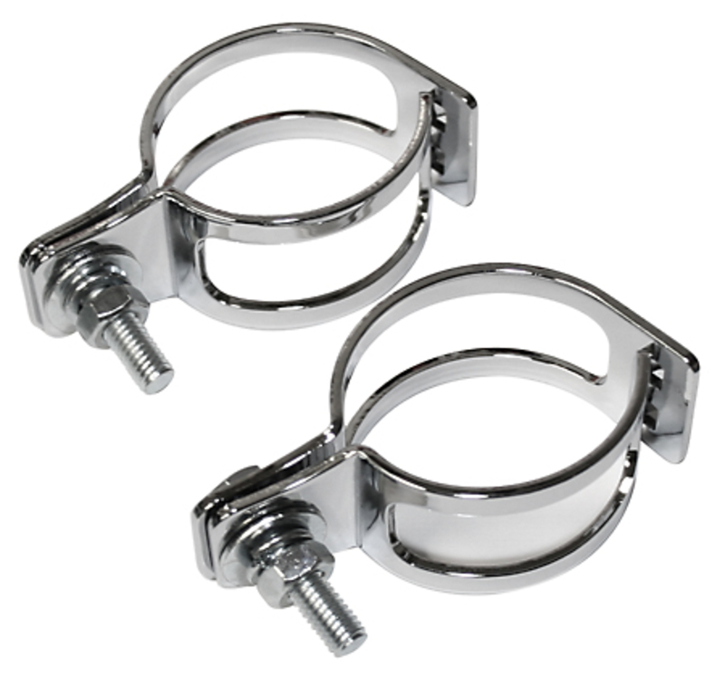 SHIN YO Blinkerschelle, zweiteilig, verchromt, Rohrbefestigung 39-42mm