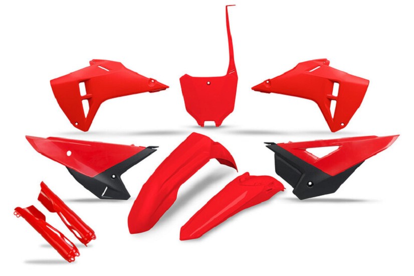 UFO Komplett Kunstoff-Kit mit Gabelschützer - OEM Farbe