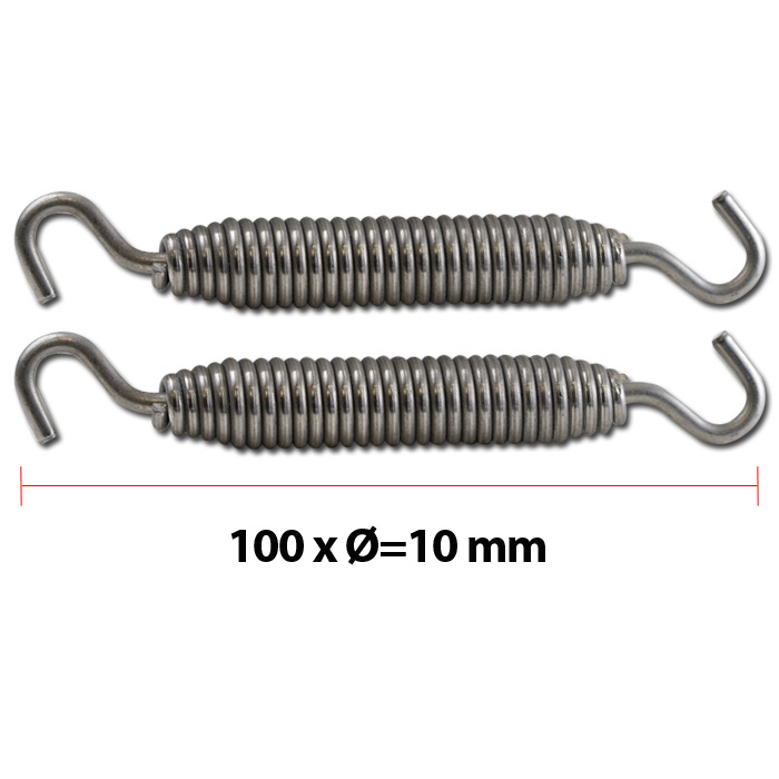 Auspuff-Federn Gesamtlänge: 100 x Ø=10mm Auspuff-Federn Gesamtlänge: 100 x Ø=10mm