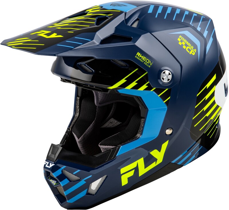 FLY RACING Formula CP Slice Helm - Navy/Hi-Vis/Weiß FLY RACING Formula CP Slice Helm - Navy/Hi-Vis/Weiß