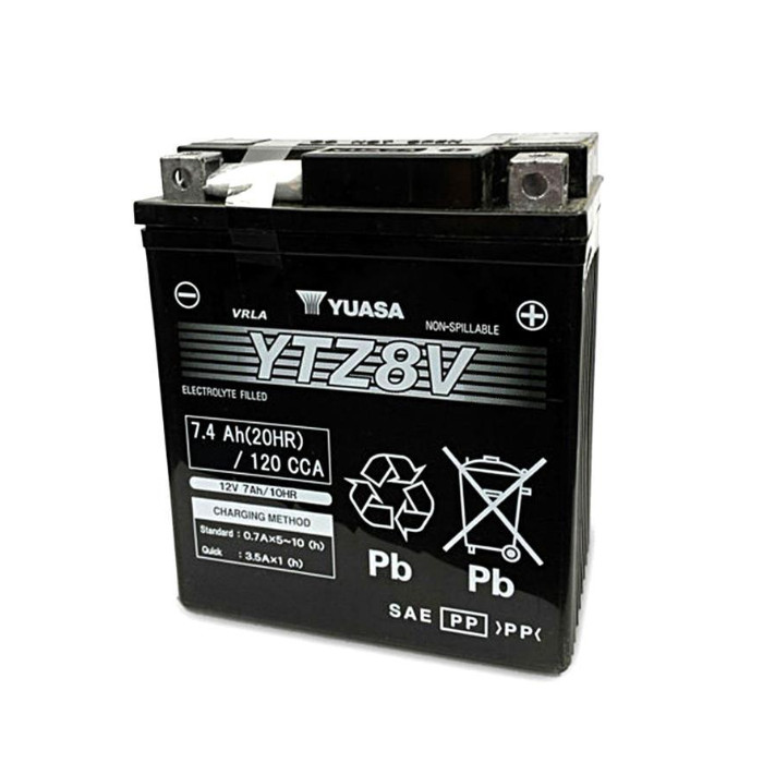 Batterie YUASA YTZ8V 7 AH  geschlossen