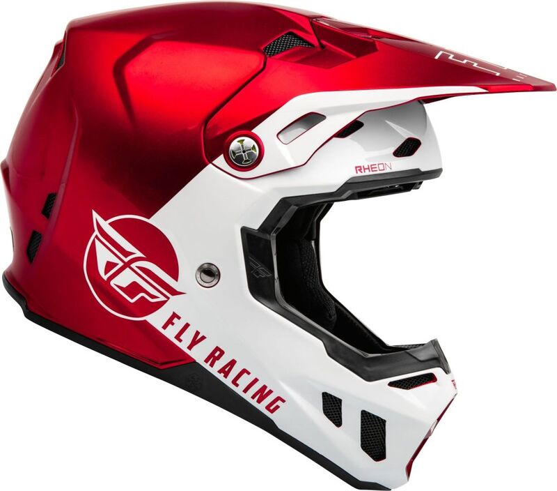 FLY RACING Formula CC Centrum Helmet Metallic Red/White MD